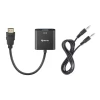STEREN 208-151 CONVERTIDOR HDMI A VGA, Conecta equipos con salida HDMI® a pantallas o monitores que solo tengan entrada VGA Soporta alta definición HD 1080p. Soporta protocolo HDCP: Compatible con cualquier Blu-ray.
