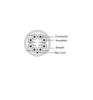 DAHUA PFM922I-5EUN-C -Bobina de cable UTP Cat5e de 305 metros, color blanco, ideal para instalaciones interiores. Conductor de CCA y cubierta de FR-PVC,