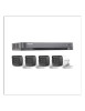 HIKVISION HIK5MPSLQ-KIT(B) (MICRÓFONO INTEGRADO) KIT TURBOHD 5 Megapixel / DVR 4 Canales / 4 Cámaras Bala con Micrófono Integrado (exterior 2.8 mm) / Fuente de Poder / Accesorios de Instalación.Soporte de audio por Coaxitron en todos los canales.
