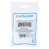 INTELLINET 210591 - Jack RJ45 CAT6 Keystone / de impacto 110 / color blanco.El Jack Keystone Cat6 de Intellinet ofrece el mejor rendimiento a un precio competitivo.Para uso con cable sin blindaje (UTP) Cat6.