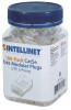 INTELLINET 790055 - Paquete de 100 conectores modulares Cat5e RJ45 / UTP, 2 pines, para cable trenzado, 100 clavijas en bote.