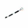 LINKEDPRO PRO-CAT-6-EXT Bobina de cable de 305 Metros Cat6+ CALIBRE 23 Exterior Blindado tipo FTP para CLIMAS EXTREMOS, UL, color Negro