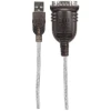MANHATTAN -205153- Convertidor Serial a USB Conecta un dipositivo Serial/RS232/COM/DB9 a un puerto USB, Chip Prolific PL-2303RA, 45 Cm (18 in.) / Empaque tipo bolsa.