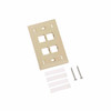 PLACA UTP/ RJ45 / 4CAVIDADES