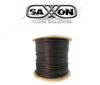SAXXON OFTPCAT6COPEXT - Bobina de Cable FTP Cat6 100% Cobre/ 305 Metros / Blindado/ Color Negro/ Uso Exterior/ Ideal para Cableado de Redes de Datos y Video/ Cert ISO9001/ UL / RoSH/.