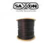 SAXXON OFTPCAT6COPEXT - Bobina de Cable FTP Cat6 100% Cobre/ 305 Metros / Blindado/ Color Negro/ Uso Exterior/ Ideal para Cableado de Redes de Datos y Video/ Cert ISO9001/ UL / RoSH/.