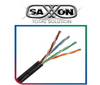 SAXXON OUTPCAT5EGCOPEXT- Cable UTP 100% cobre de 305M/ Categoria 5e con gel/ Exterior/ Color negro/ Para aplicaciones CCTV y redes