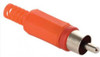 Plug RCA Steren 250-170R Rojo Macho de Plástico para Audio y Video