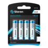 STEREN BAT-AA4 Paquete de 4 pilas alcalinas AA 1.5V de alta duración
