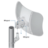 UBIQUITI LITEBEAM AC LBE-5AC-GEN2 - Radio con antena integrada Airmax AC GEN2 5.8GHz uso en exteriores con una antena de 23 dBi y una potencia de transmisión de 25 dBm, ofrece un rendimiento de hasta 450 Mbp.