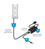 UBIQUITI U-POE-AF - Inyector PoE Gigabit para equipos Ubiquiti / 48 VDC / 0.32A / 802.3af / Color blanco