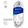 VOLTECK ED-5B Extensión Doméstica 5 m Blanca
