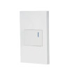 VOLTECK PA-APSE15-EB 45592 PLACA ARAMADA 1 INTERRUPTOR 1.5 MODULOS, LINEA ESPAÑOLA, BLANCA FABRICADA EN POLICARBONATO INDICADOR FLUORESCENTE 