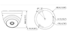 DAHUA HAC-T1A21-28 - Cámara Domo con resolución 1080p, lente de 2.8 mm y ángulo de visión de 103°, Smart IR de 20 m para mejor visión nocturna, ideal para interiores. Compatible con los formatos CVI, TVI, AHD y CVBS.