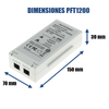 Inyector Hi-PoE Dahua PFT1200 Gigabit 60W para Cámaras PTZ y CCTV