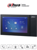 DAHUA VTH2421FB-P - Monitor IP táctil de 7" Serie Pro, con 8GB de memoria embebida, PoE estándar, ranura MicroSD, soporta llamada grupal, videos, mensajes, 6 entradas/salidas de alarma, y hasta 9 monitores adicionales