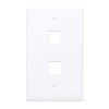 INTELLINET 163293 - TAPA (FACEPLATE) / 2 PERFORACION / BLANCO.