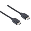 MANHATTAN 355308- Cable HDMI de Alta Velocidad de 1.5 metros/ Resolución 4k@30Hz,ARC, 3D, 4K@30Hz, HDMI Macho a Macho, Blindado, 1.5 m (5 ft), Negro,Un cable de alta velocidad que ofrece un rendimiento de alta definición.HDMI