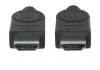 MANHATTAN 306133 Cable HDMI de Alta Velocidad / 4K@30Hz, 3D, HDMI Macho a HDMI Macho, Blindado, Negro, 5 m (16.5 ft.)