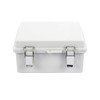 PRECISION PST-1722-11E Gabinete de Plástico ABS, Uso en Intemperie IP66 (170 x 220 x 110 mm) Cierre por broche Inoxidable y Permite Cerrado con Candado y Llave (Perno 5mm) No Incluido.