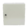 PRECISION PST404020AR Gabinete de Acero IP66 Uso en Intemperie (400 x 400 x 200 mm) con Placa Trasera Interior de Metal y Compuerta Inferior Atornillable (Incluye Chapa y Llave PST407)