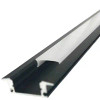 QOP Q07-02N PERFIL DE ALUMINIO PARA EMPOTRAR/ COLOR NEGRO/ 2 METROS/ CON TAPA
