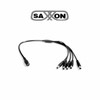 SAXXON PSUWB08 - Divisor de Energía para 5 Camaras/ 1 Conector Hembra + 5 Conectores Macho/ 2.1 mm/ 
