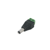SYSCOM JR-52 CONECTOR CCTV DE CORRIENTE MACHO Tipo Jack de 3.5 mm Polarizado de 12 Vcc / Terminales Tipo Tornillo / Polarizado (+/-) / Ideal para Cámaras de Video Vigilancia. 