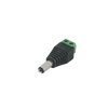 SYSCOM JR-52 CONECTOR CCTV DE CORRIENTE MACHO Tipo Jack de 3.5 mm Polarizado de 12 Vcc / Terminales Tipo Tornillo / Polarizado (+/-) / Ideal para Cámaras de Video Vigilancia. 