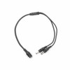 SYSCOM JRF51 Divisor de Energia 3.5 mm con 2 salidas de Jack macho,Duplique sus adaptadores de corriente con este conector de alimentación. Tendrá 2 salidas listas para usarse en sus dispositivos.