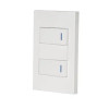 VOLTECK PA-APDO1-EB PLACA 2 INTERRUPTOR 