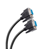 STEREN 506-040 CABLE SERIAL NULL JACK A JACK DB9 Rs232 MODEM, Se utiliza principalmente para la transferencia de archivos y mide 3 Metros, Negro.