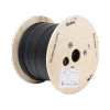 LINKEDPRO IC-FIG8A2-2C Carrete de 1 km de Fibra Óptica Aérea Mini Figura 8 G.657A2 Tipo Drop, Monomodo de 2 Hilos (Bifibra), Diseñada para Fusionarse, Color Negro, Span 80, (No Soporta Conectores Mecánicos)