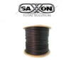SAXXON OUTPCAT6CCAEXT- Cable UTP CCA de 305m, categoría 6 para exteriores, con doble forro y color negro.Ofrece transmisión de datos rápida y estable, con protección adicional gracias a su doble forro que resiste condiciones ambientales adversas.