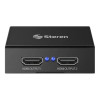 STEREN BOS-402 DIVISOR HDMI 4K 2 SALIDAS,con este divisor (splitter) HDMI*, envía audio y video ultra HD (2K o 4K) o contenido 3D a 2 pantallas al mismo tiempo, conservando la máxima calidad de imagen y sonido.