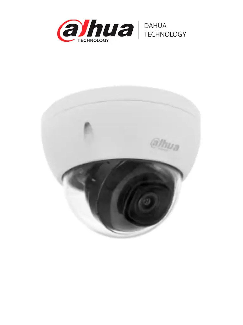 DAHUA IPC-HDBW1230E S4- Cámara IP Domo Antivandalica de 2 Megapixeles/ Lente de 2.8 mm/ 104 Grados de Apertura/ Metalica/ IR de 30 Mts/ IP67/ IK10/ PoE/ DWDR