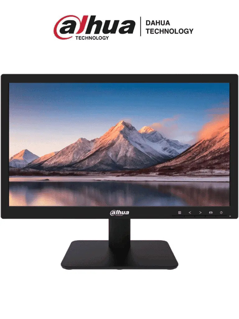 DAHUA DHI-LM19-L200N - Monitor Led de 19 Pulgadas ofrece calidad Full HD y un rendimiento constante 24/7. Con entrada HDMI y VGA, tiempo de respuesta de 5ms y bajo consumo de energía, es ideal para videovigilancia profesional