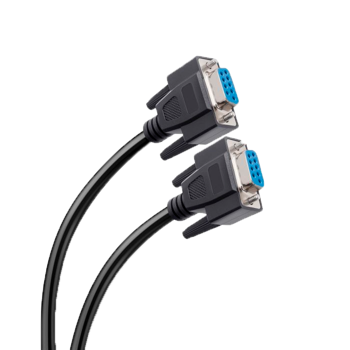 STEREN 506-040 CABLE SERIAL NULL JACK A JACK DB9 Rs232 MODEM, Se utiliza principalmente para la transferencia de archivos y mide 3 Metros, Negro.