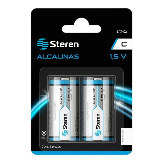 STEREN BAT-C2 PILA ALCALINA C 1.5V