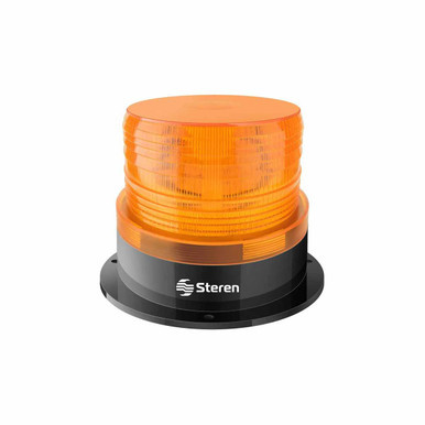 STEREN EST-100AM ESTROBO PARA ALARMAS, 12-24V,Utiliza esta luz estroboscópica como alarma visual ,en sistemas de seguridad de casa u oficinas, en vehículos de transporte o equipo de carga, Ámbar.