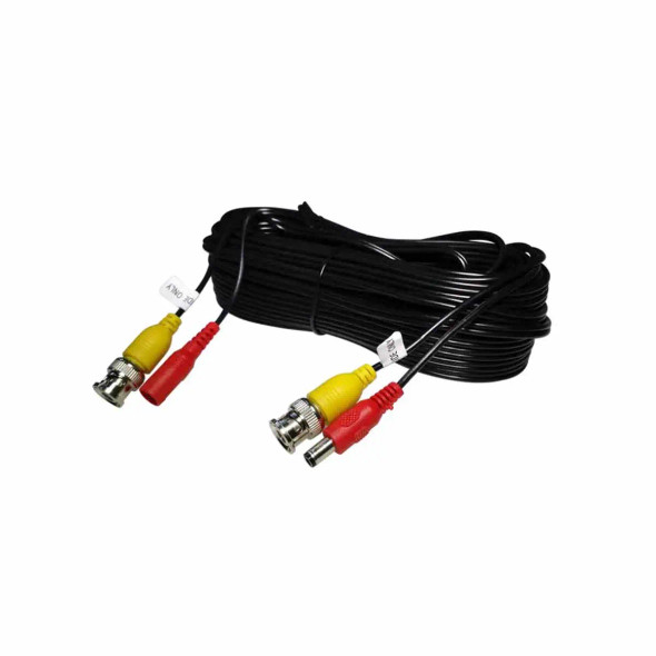 TVC CABLE20MH Cable Siames de 18 metros con conectores hembra-macho para Camaras/ Conector BNC y de Energía.