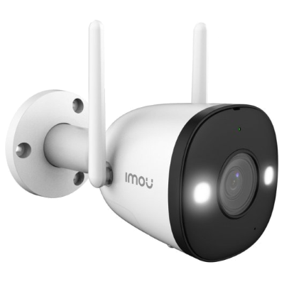 IMOU Bullet 2 4 MP(IPC-F42FEN-0280B-imou) -Cámara IP Bullet de 4 Megapíxeles Wifi/FullColor/Visión Nocturna Inteligente/Audio Dos Vías/ Disuasión Activa con Estrobo y Sirena Integrados / 102° de Apertura/ 
