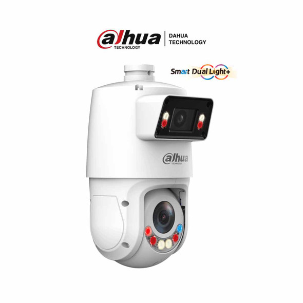 DAHUA DH-SDT4E425-4F-GB-A-PV1 - Cámara PTZ IP X-Spans 4MP+4MP. Soporta Multivision, TiOC WizSense: 25X Zoom, IR hasta 100m, Autotracking 3.0, Protección perimetral, Disuasión activa, Luz dual inteligente, SMD 4.0, Quick Pick, WDR, IP66.