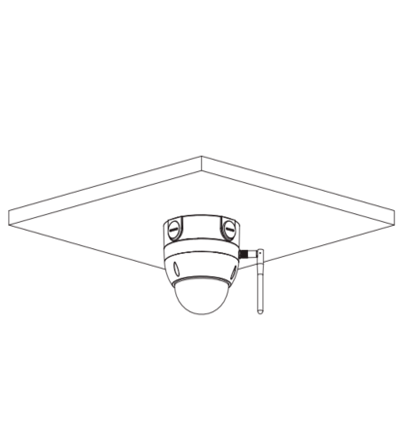 DAHUA IPC-HDBW1430DE-SW - Camara IP Domo Wifi de 4 Megapixeles/ Lente de 2.8 mm