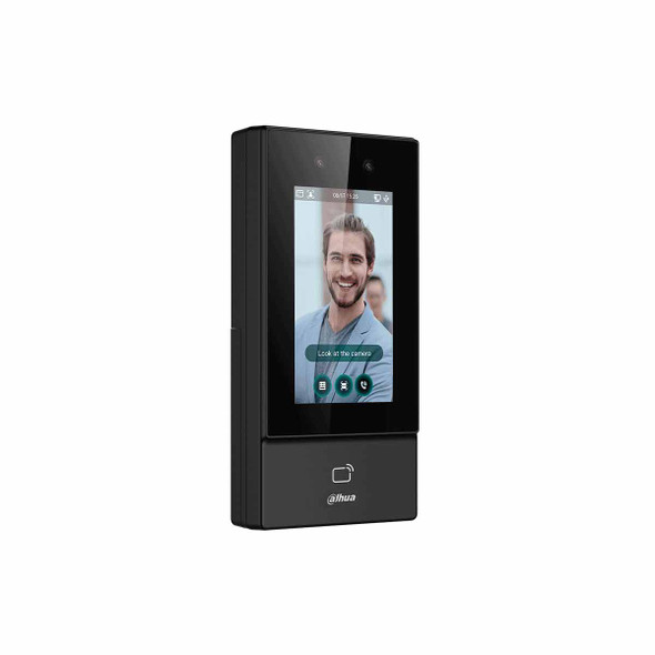 DAHUA ASI6213S-D - Control de Acceso para Exterior con Reconocimiento Facial, Pantalla táctil de 4.3", soporta 6000 usuarios, rostros y contraseñas, 10,000 tarjetas ID 125 KHz, 50 administradores, 300,000 registros. Comunicación TCP/IP, IP65.