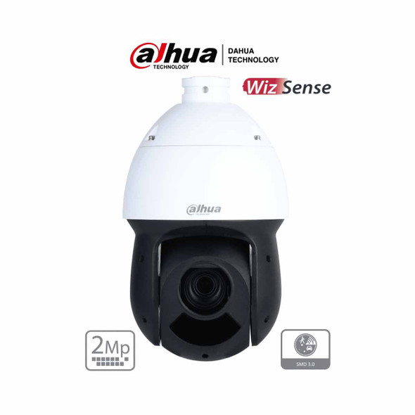DAHUA SD49216DB-HNY - Camara IP PTZ de 2 Megapixeles/ 16x de Zoom Óptico/ 100 Metros de IR/ WizSense con SMD Plus/ Detección de Rostros Hasta 8 Rostros al Mismo Tiempo/ Protección Perimetral/ H.265/ WDR Real de 120 dB/ Ranura para MicroSD