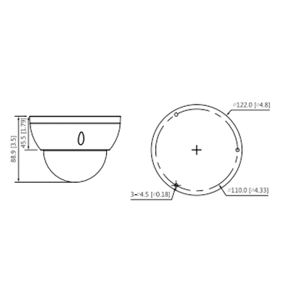 DAHUA HAC-HDBW1500R-Z - Camara Domo Antivandalica de 5 Megapixeles/ Lente Motorizado de 2.7-12mm/ Ir de 30 mts/ IP67/ IK10/ Soporta CVI/AHD/TVI y CBVS.