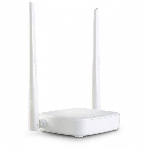 TENDA N301 ROUTER INALAMBRICO 300 MBPS CONFIGURACION SENCILLA N300 / IEEE 802.11n / 1P WAN 10-100 / 3P LAN 10-100 / 2 ANTENAS EXTERNAS 5DBI