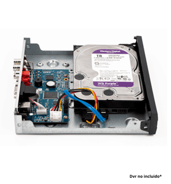 WESTERN DIGITAL WD85PURZ - Disco Duro de 8 TB Purple/ Especial para Videovigilancia/ Trabajo 24/7/ Interface: Sata 6 Gb/s/ Hasta 64 Cámaras/ Hasta 16 Bahías de Discos Duros. Para sistemas de seguridad de funcionamiento continuo las 24 horas.