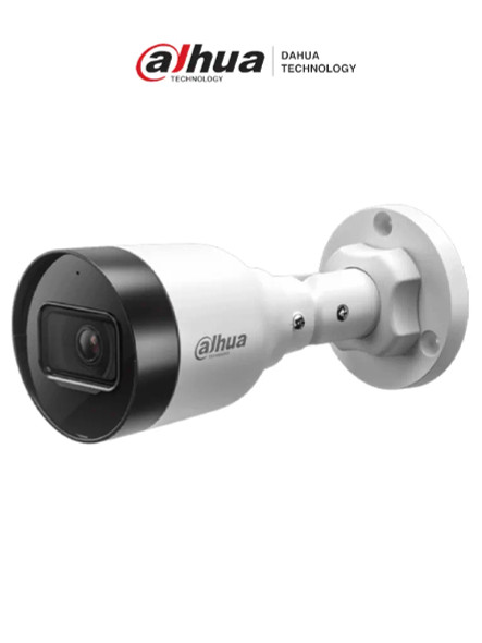 DAHUA DH-IPC-HFW1431S1-A-S6 - Cámara IP Bullet de 4 Megapíxeles lente de 2.8 mm con ángulo de visión de 104 grados, IR de 30 m, compresión H.265+, micrófono integrado, PoE, WDR real y clasificación IP67, ideal para exterior.
